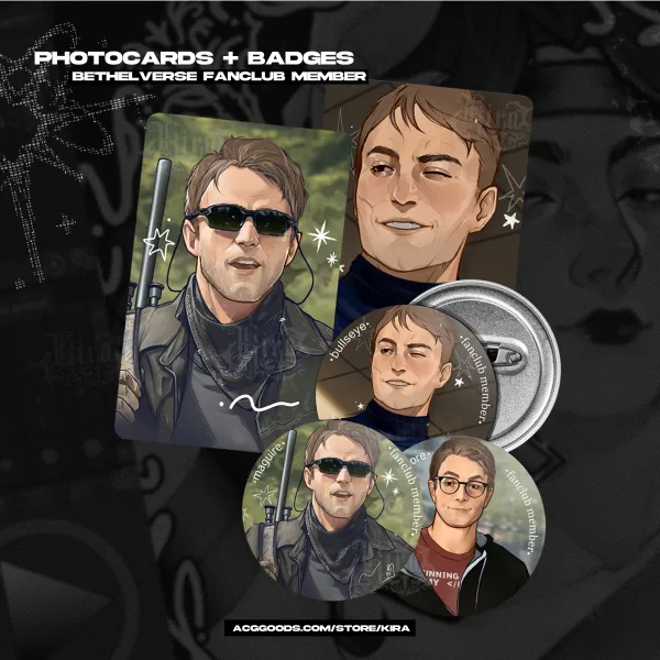 Kit Photocards and Round Badges - Bethelverse Fanclub Member