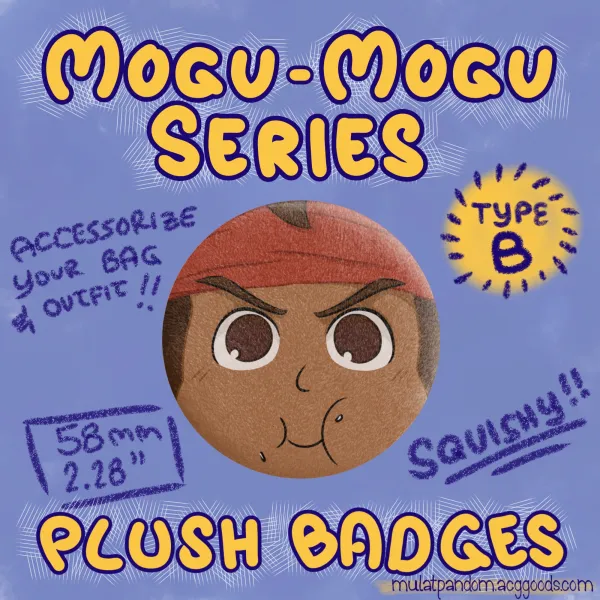 Coach Endou / Mark Mogu Mogu Plush Badge B