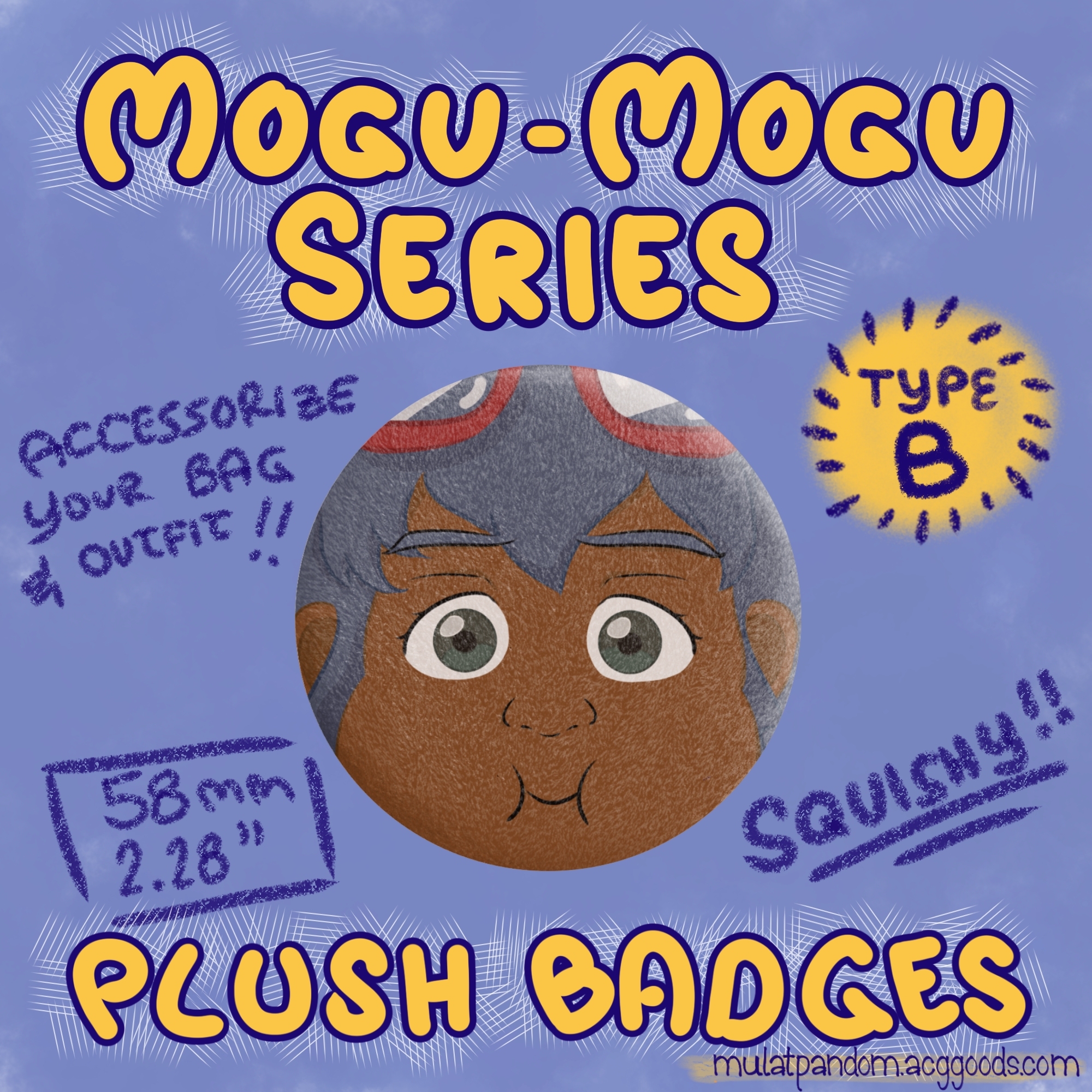 Counsellor Otonashi / Hills Mogu Mogu Plush Badge B