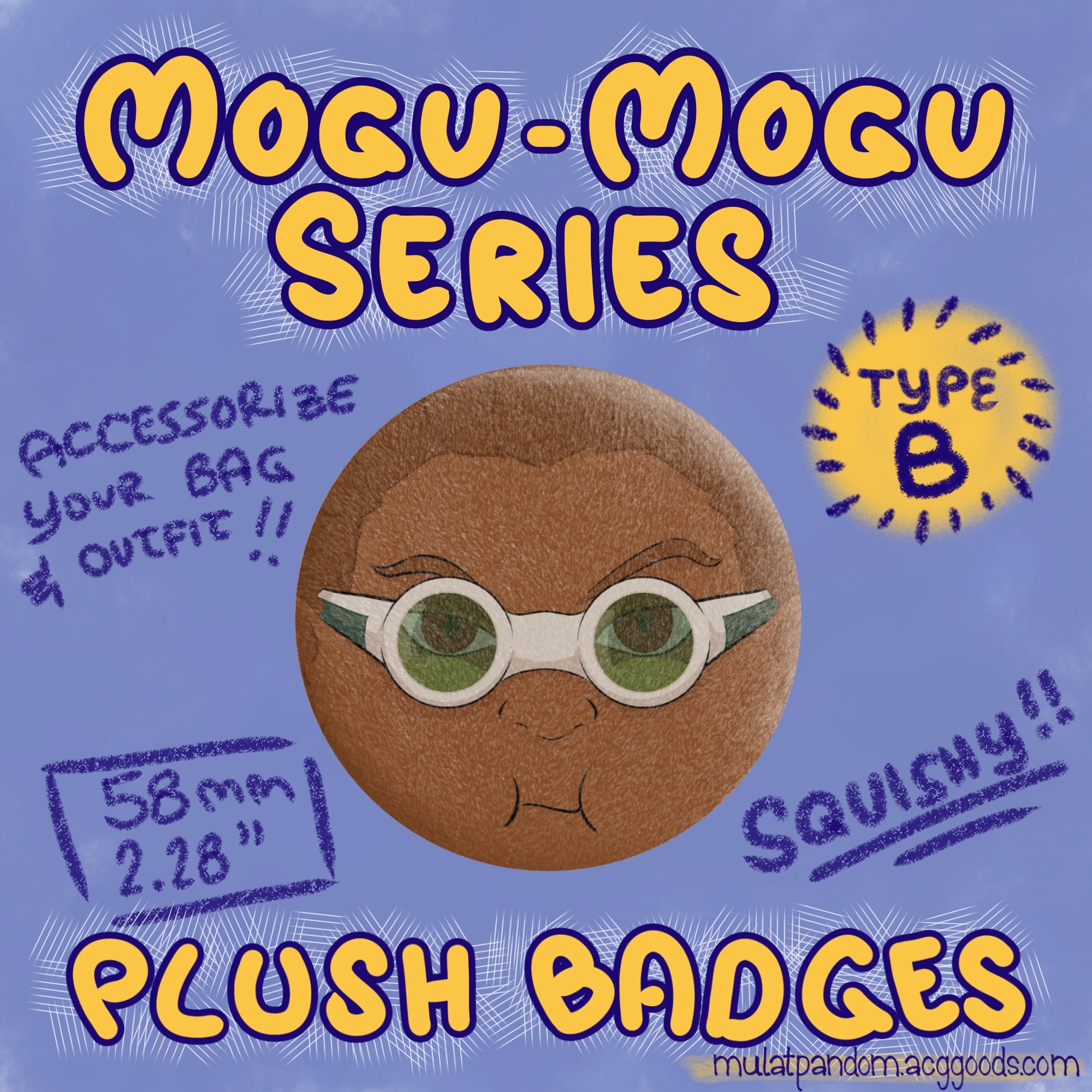 Trainer Kidou / Jude Mogu Mogu Plush Badge B