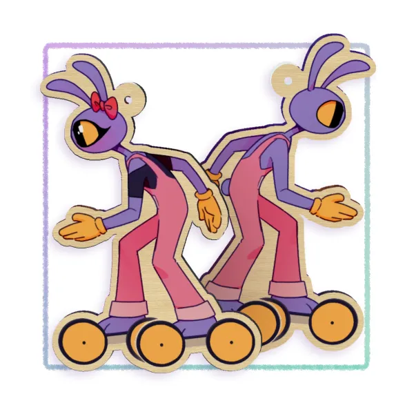 "Schwester/Bruder muss los" | TADC | Double-sided Wooden Keychain