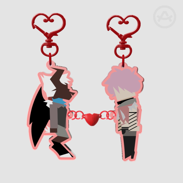 BulletBunny (Lukari X Cupid) Matching Keychains