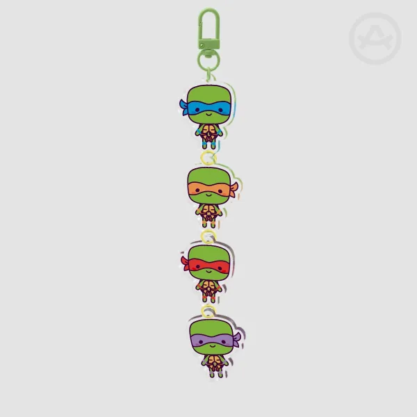 4 lil Ninja Turtles Charm