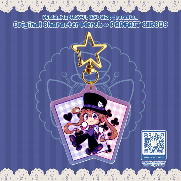 ACRYLIC KEYCHAIN ~ PARFAIT CIRCUS - Chaldene Andromeda