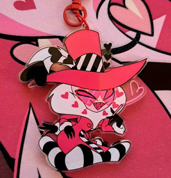 Hazbin Hotel Valentino Valentine's Keychain