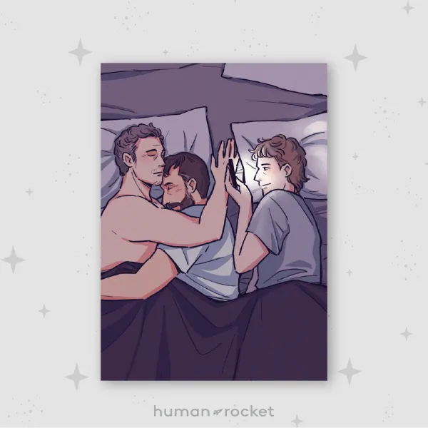 Hucklerabbot Night A5 Print