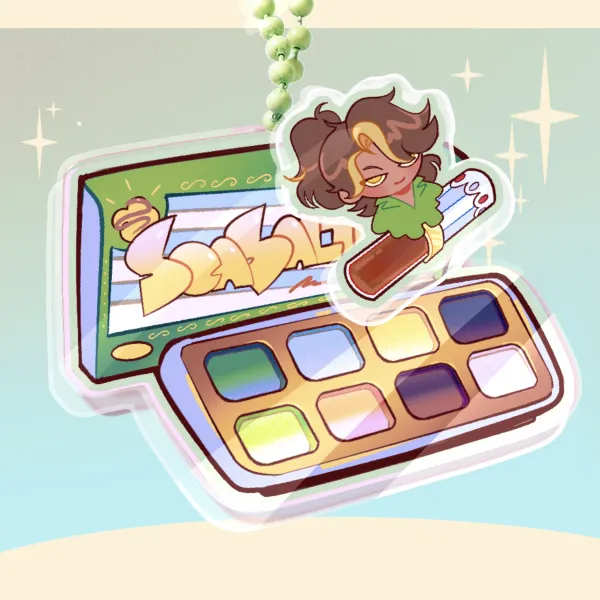 GOLDIE | 2-Charm PALETTE Keychain