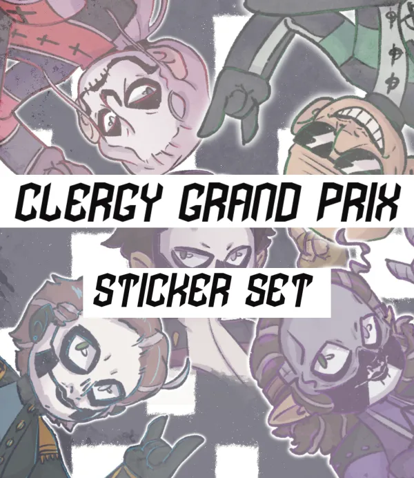 Clergy Grand Prix Sticker Set