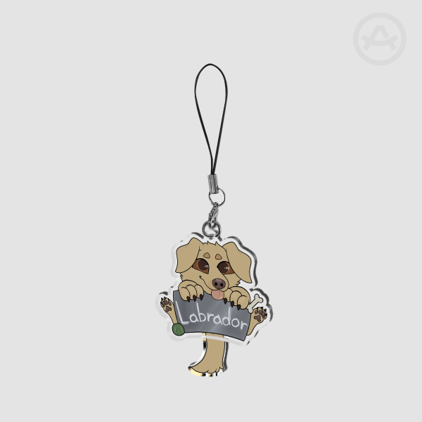 Blonde Labrador - Tail Wagging Pendant
