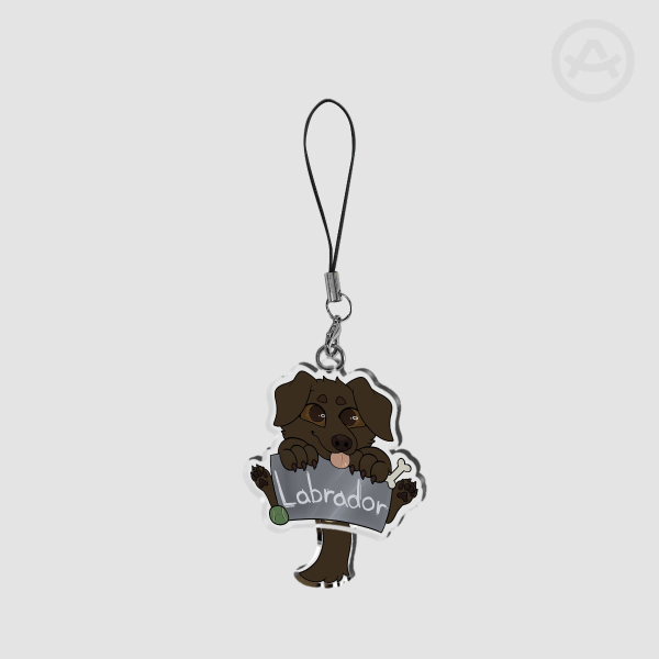 Chocolate Labrador - Tail Wagging Pendant