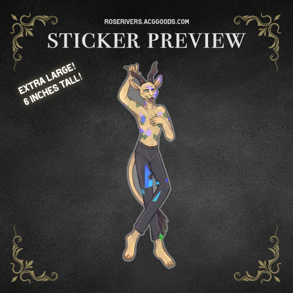 Melon - Gaint Holo Sticker