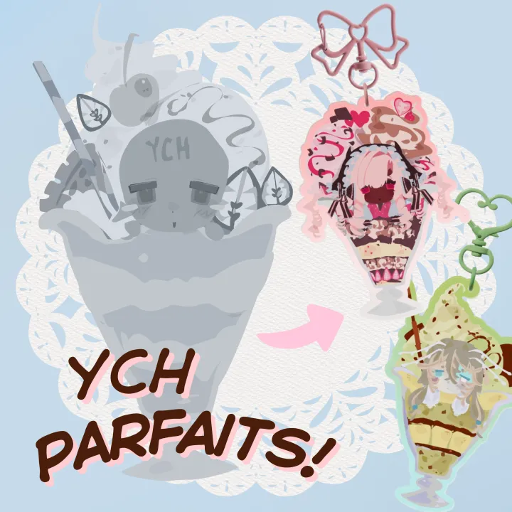Parfait YCH acrylic keychain
