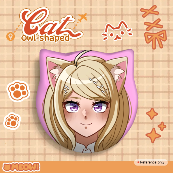 Kaede Akamatsu Danganronpa V3 Cat Shape Holographic Badge