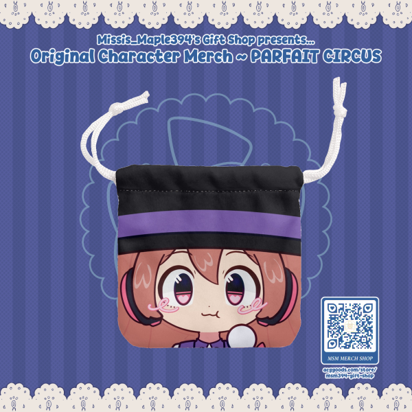 MINI DRAWSTRING POUCH ~ PARFAIT CIRCUS - Chaldene Andromeda