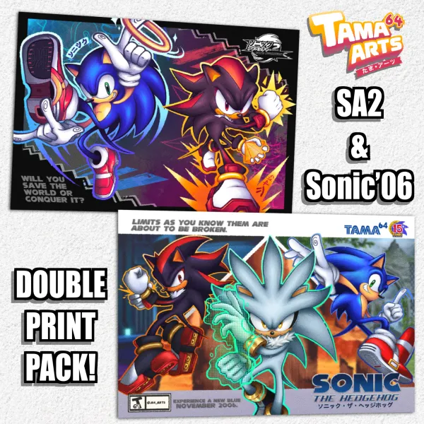 SA2 & Sonic ‘06 double print pack!