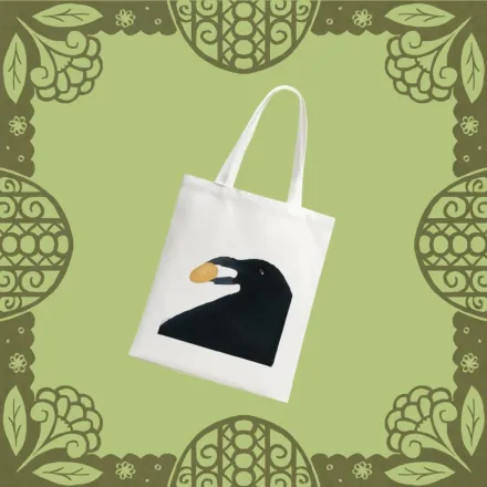 American Crow Kernel Canvas Tote Bag - 13.7″x15.7″(35x40cm)