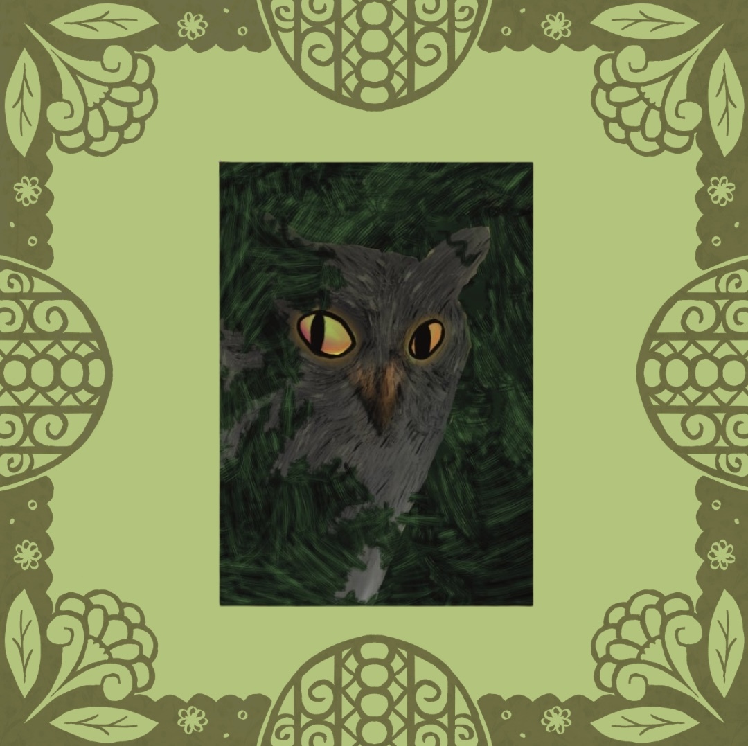 5x8” Great Horned Owl Poster