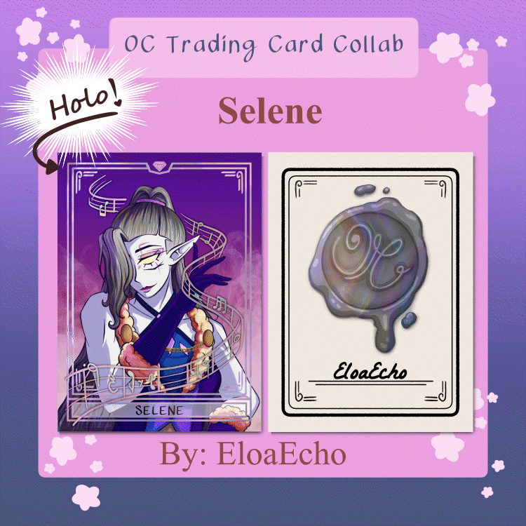 [OC] Selene - Holo Trading Card