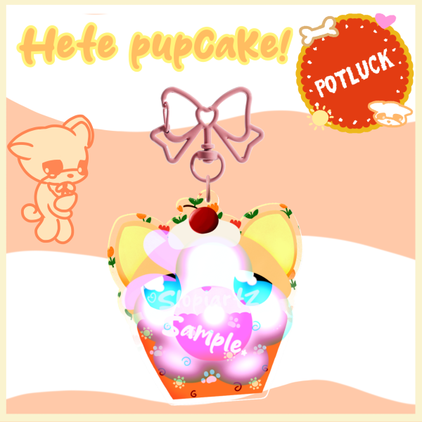 Vulnerable Hete Pupcake Keychain