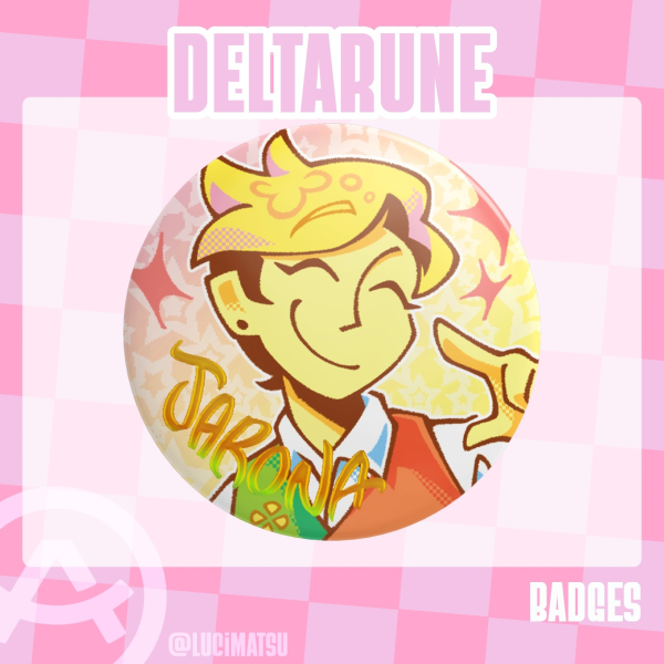 Flowery foil badge [Deltarune]