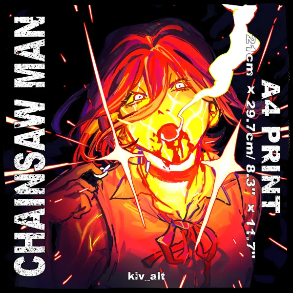 Chainsaw Man Reze A4 print