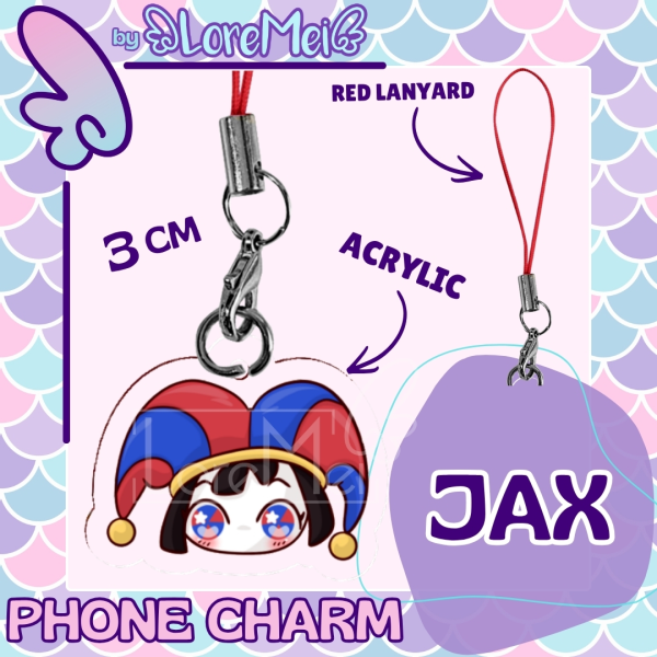 ꒰𑁬°Pomni°໒꒱ || Acrylic Phone charm