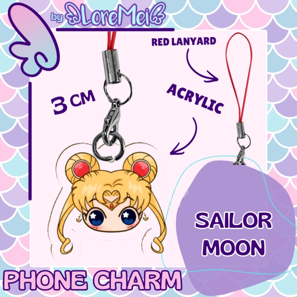 ꒰𑁬°Sailor Moon°໒꒱ || Acrylic Phone charm