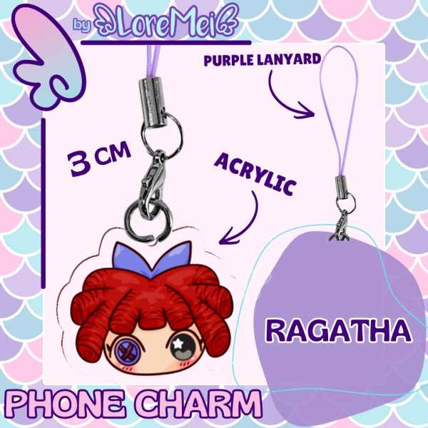 ꒰𑁬°Ragatha°໒꒱ || Acrylic Phone charm