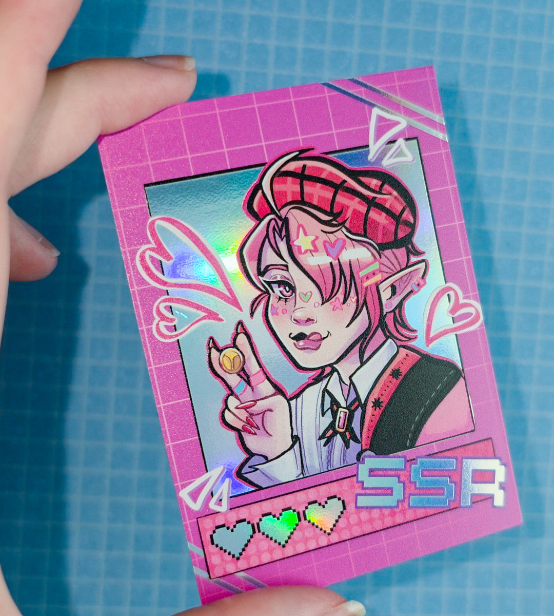Aster Holographic Card