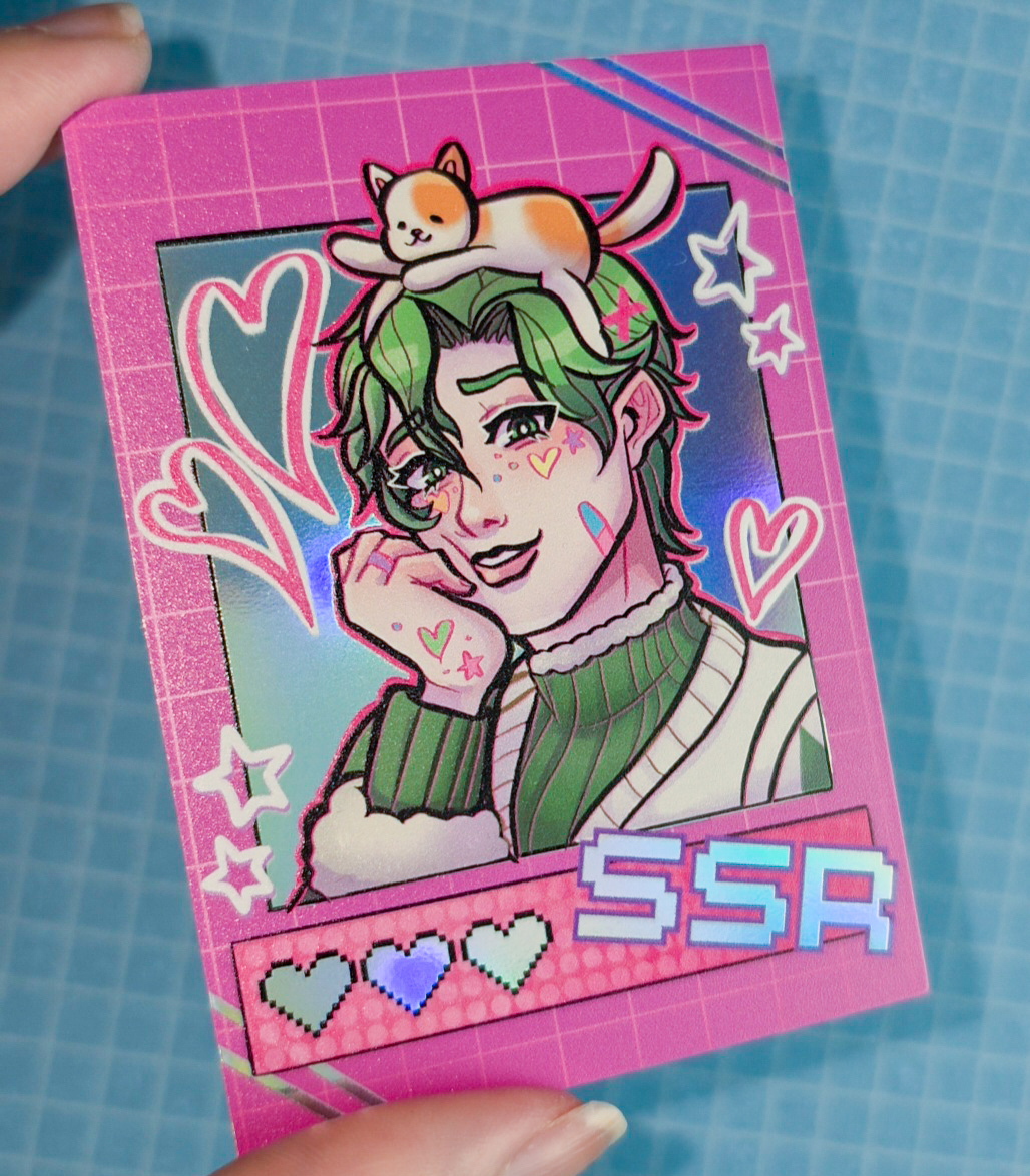 Olivine Holographic Card