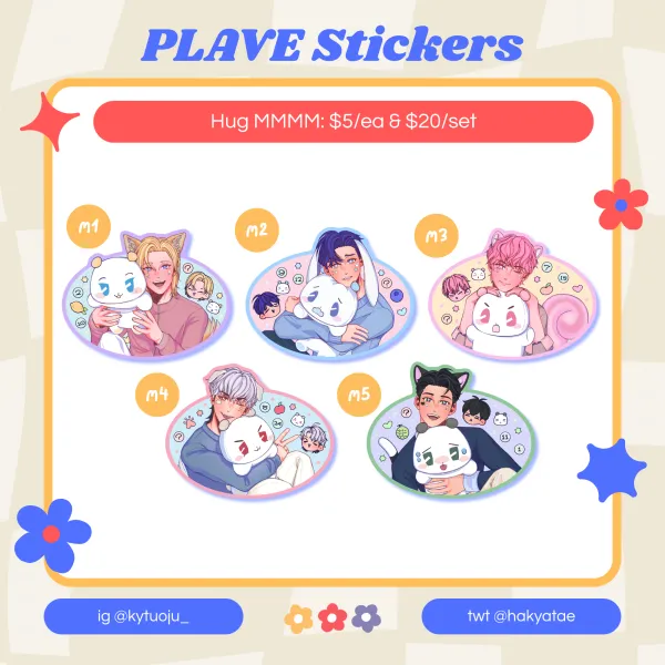 PLAVE Hug MMMM Stickers
