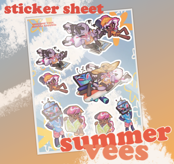 SUMMER VEES: Double Trouble Vees Sticker Sheet