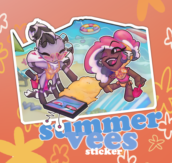SUMMER VEES: Beach Vees Sticker