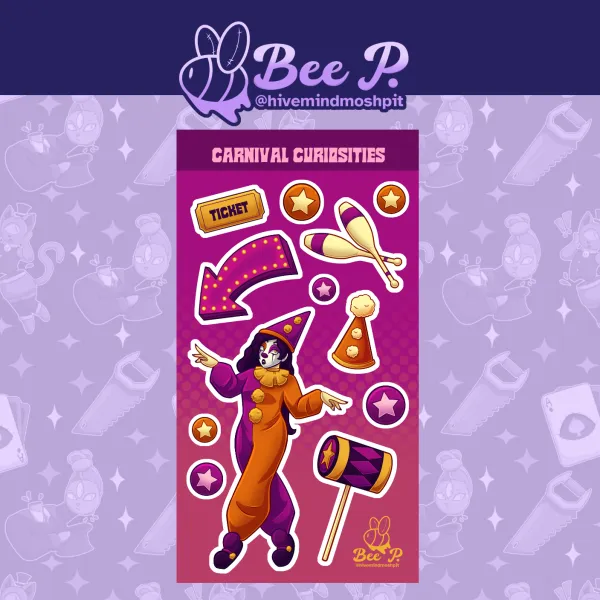 Carnival Curiosities - Holo Star Deco Sticker Sheet