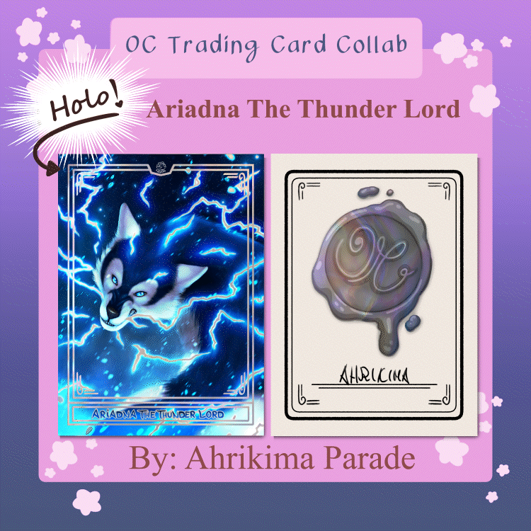 Ariadna the thunder lord - Aurora Holographic Trading card  || Colaboración OCTCG