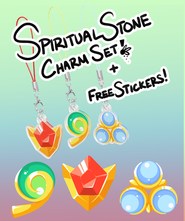 Spiritual Stone Charm Set