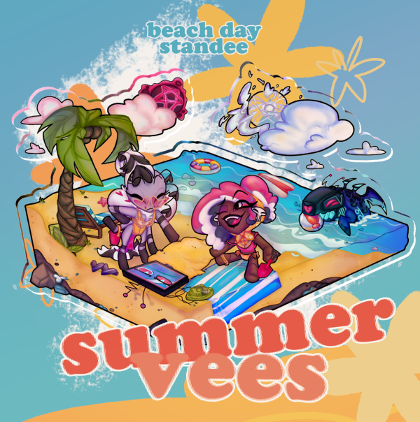 SUMMER VEES: Beach Day Standee
