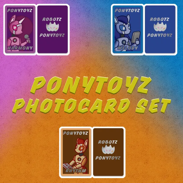 Ponytoyz Holographic Photocard Set