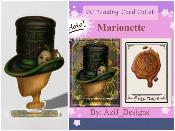 Marionette card and standee