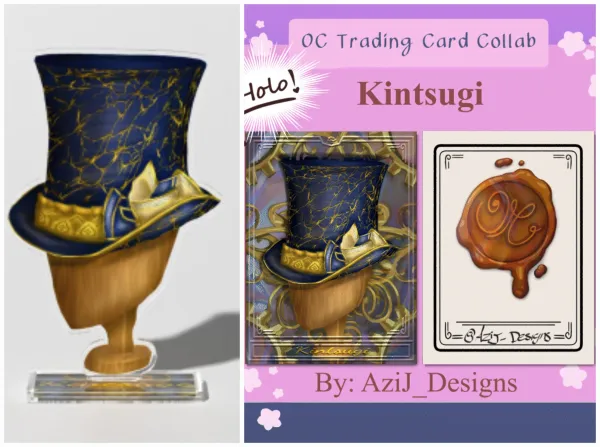 Kintsugi card and standee
