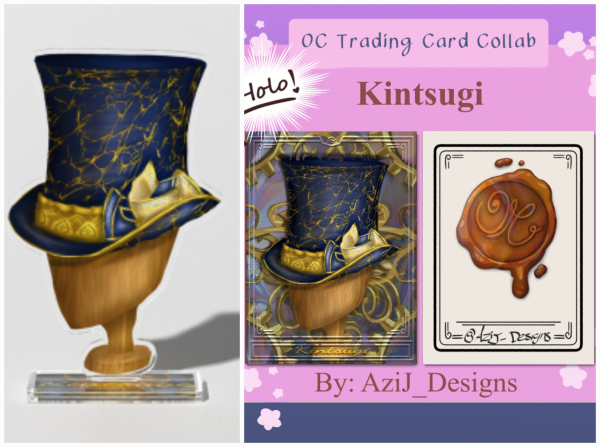 Kintsugi card and standee