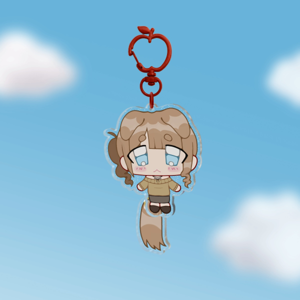 Honami puppy tail wagging keychain ♬