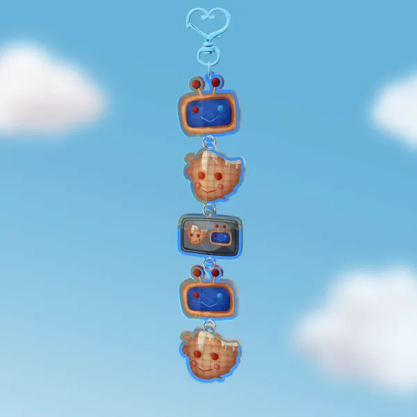 StaticApple cookies Connection Acrylic Keychains