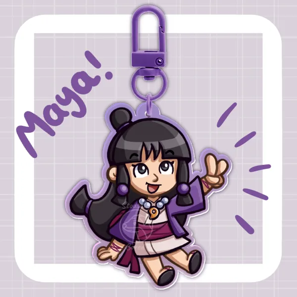 Maya Fey - Coloured Edge Acrylic Keychain