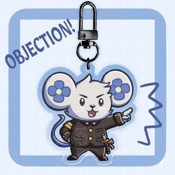 Chuunosuke OBJECTION - Coloured Edge Acrylic Keychain (TGAA)