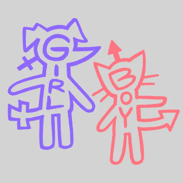 Catboy & Doggirl Sticker Set
