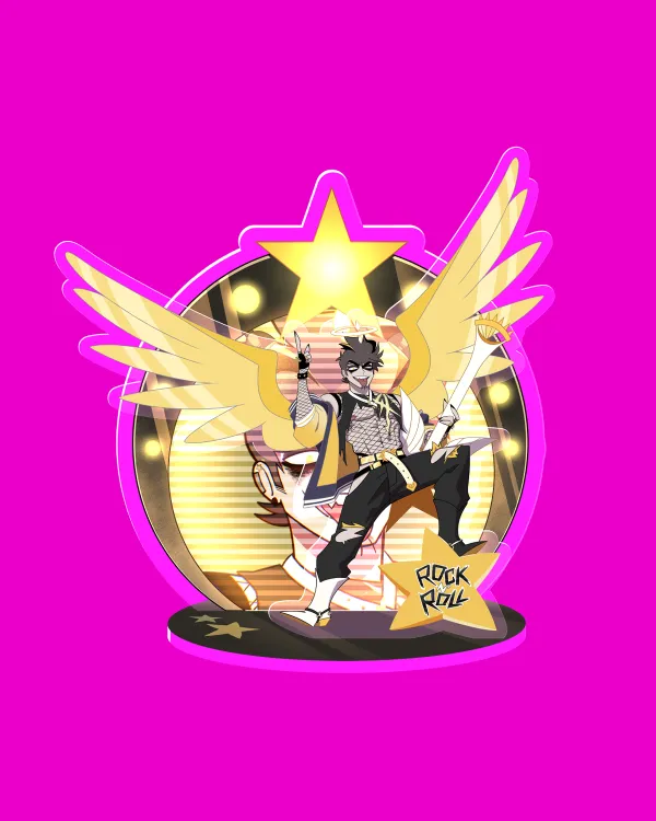 Hazbin Hotel: ROCK N' ROLL 2026 Adam [ GOLD ] acrylic standees