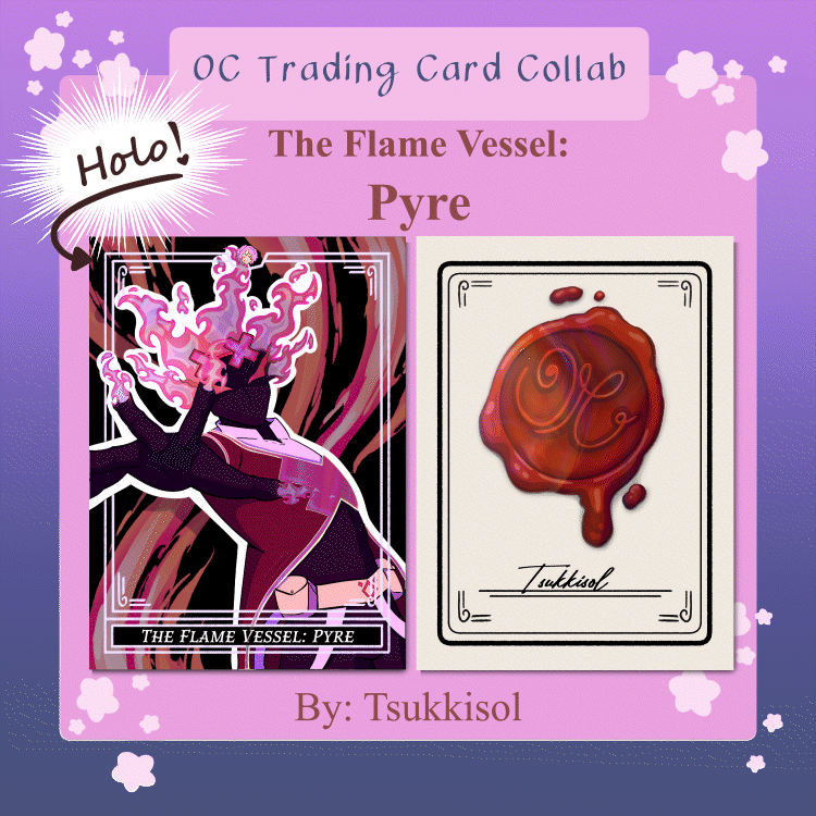 OC Trading Card Collab || Todd Fredrickson - Pyre || Holographic Photocards