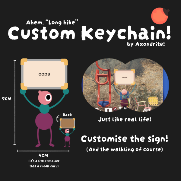 Big Walk Custom Keychain