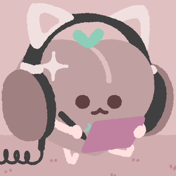 PeachyPoops Headphones Sticker